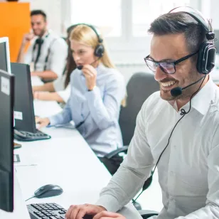 Operating a call center for others - including employees and a call center